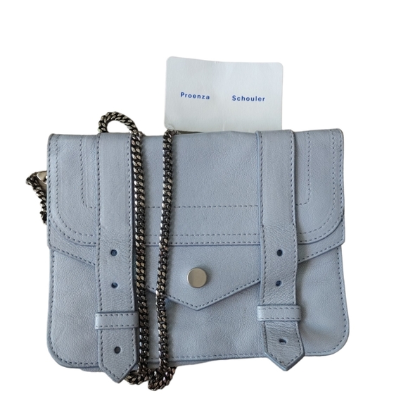 Proenza Schouler Light Purple Leather Convertible Crossbody Bag - Picture 13 of 16